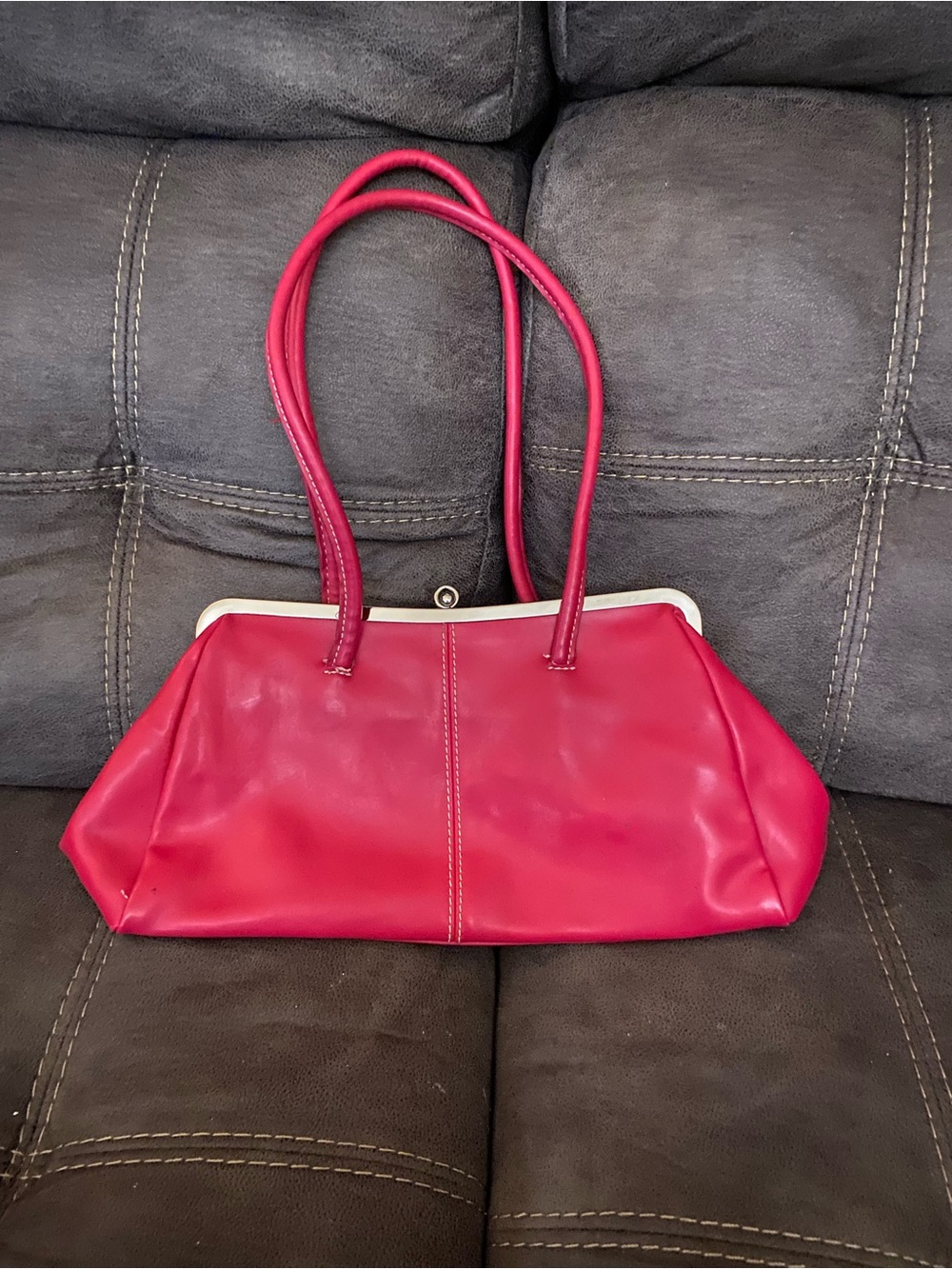 Nine West pink Shoulder Bag with Frame Top
